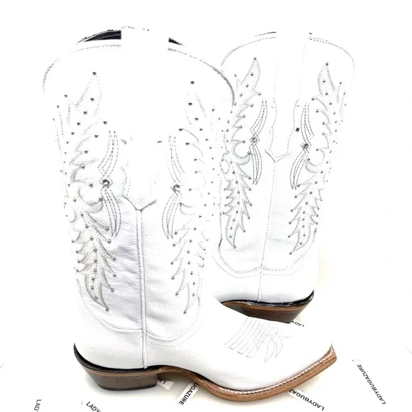 🔥NWOB W/Tags ROCK’EM Paulina Snip Toe Cowgirl Boots Size 7.5 - Picture 5 of 14